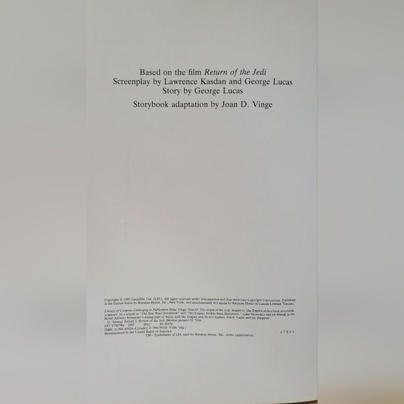 Star Wars Return of the Jedi The Storybook HB 1st Edition 1st Printing 1983 - Picture 4 of 7